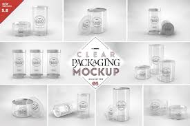 This free cylinder cardboard box mockup can be good for implementing a lot of designers ideas as well. 05 Clear Container Packaging Mockups Branding Mockups Creative Market Packaging Mockup Clear Container Mockup
