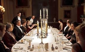 With spoon, fork, and glass. How To Throw A Historically Accurate Downton Abbey Dinner Party