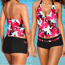 4 99 Women Tankini Bikini Sets W Boy Shorts Beachwear Swimwear Two Piece Swimsuit Us Ebay Fashion Tankini Swimwear Outfit Swimwear