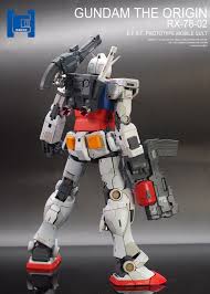 Custom Build Mg 1 100 Rx 78 02 Gundam The Origin Ver Gundam Custom Build Custom Gundam