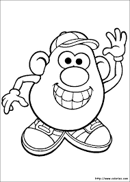 56 class potato coloring page. Toy Story Mister Potato Head Animation Movies Printable Coloring Pages