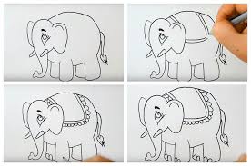 Membuat gambar dengan cara kolaj pelbagai bahan. Cara Menggambar Gajah Dengan Pensil Langkah Demi Langkah Untuk Pemula Cara Menggambar Gajah Dengan Pensil