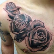 Rose outline tattoos are usually suited to different areas of the chest and different personality types. Found On Bing From Www Pinterest Com Rose Chest Tattoo Chest Tattoos For Women Rose Tattoos For Men
