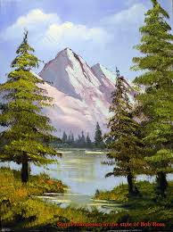 How To Paint Happy Trees Bob Ross Parody Easy Landscape Paintings Bob Ross Paintings Landscape Paintings