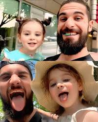 Seth Rollins with his daughter ❤️❤️❤️