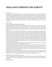 Penilaian formatif merupakan bagian dari kegiatan belajar mengajar. Doc Penilaian Formatif Dan Sumatif Sulfi Phie Academia Edu