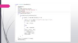 round robin scheduling algorithm simulation