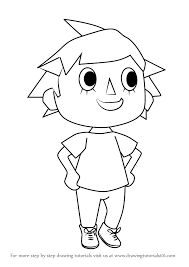 These are great guides for animal crossing fans, and can also be used for some relaxing coloring time! Learn How To Draw Player From Animal Crossing Animal Crossing Step By Step Drawing Tutorials
