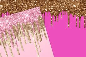 Glitter drip design resources · high quality aesthetic backgrounds and wallpapers, vector illustrations, photos, pngs, mockups, templates and art. Pink And Gold Glitter Drips Digital Paper By Digital Curio Thehungryjpeg Com