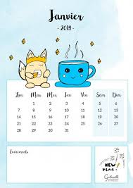 Hello Janvier 2019 Gribouilli Street Calendrier Janvier Bonjour Janvier Calendrier