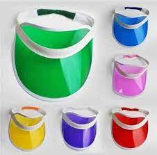 Pack Of 12 Unisex Sun Visor Poker Hat Golf Neon Pub Stag 80s Dance Tennis Cap Hats Headgear Accessories Festival Fancy Dress Pub Golf Sun Visor Hat