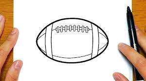 Un maillot, un short, des chaussettes montantes, des crampons et un casque. Comment Dessiner Un Ballon De Football Americain Dessins Faciles Pour Les Enfants Youtube