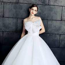 Free Shipping Buy Best C V 2017 Design Tube Top Wedding Dress Married Butterfly Maternity High Waist B Vestido Casamento Civil Vestidos De Baile Vestidos