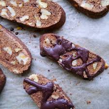 You shape the dough into a log and bake it. Easy Gluten Free Chocolate Biscotti Nourish Every Day