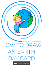 Find illustrations of earth day. How To Draw An Earth Day Card Really Easy Drawing Tutorial