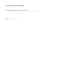 Relazione Pratica Forense Relazione Semestrale Pratica Forense Relazione Annuale Pratica Forense Relazione Tirocinio Avvocato Docsity