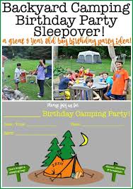 Birthday Party Ideas For 12 Year Old Boy 12 Awesome Birthday Party Ideas For Boys Backyard Camping Birthday Party Camping Birthday Party Sleepover Camping Birthday