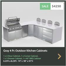 Through our live bellevue studio and territory representatives, we can assist you with product education, information, testing, purchasing and service. Stainless Steel Outdoor Kitchen Cabinets 4 Life Outdoor Inc