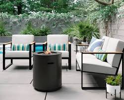 Mid century modern outdoor fire pit. The Best Fire Columns Outdoor Fire Pit Alternative Apartment Therapy