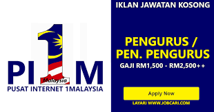 Jawatan kosong terkini sl1m| skim latihan 1malaysia 2018 adalah dikhaskan untuk lepasan graduan universiti yang masih belum mendapat pekerjaan. Jawatan Kosong Di Pusat Internet 1malaysia Pi1m Pengurus Penolong Pengurus Jobcari Com Jawatan Kosong Terkini
