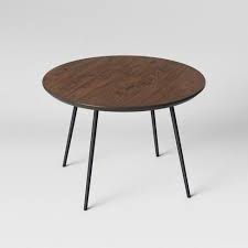 Copley Dining Table Wood Top With Metal Legs Walnut Project 62 Target Wood Dining Table Dining Table Round Kitchen Table