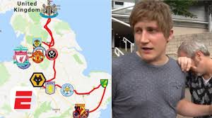 These maps show how many clubs are in each county in england, from the premiership down to league two. Is It Possible To Visit Every Premier League Stadium In 24 Hours Premier League Youtube