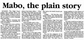Eddie was shocked when explained to that his people's traditional ownership of the island was not recognised by australian law. Mabo Decision 1992 Importance And Aboriginal Rights Schoolworkhelper