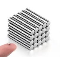 200 Pcs 3x2 mm Small Mini Tiny Round Magnets for Crafts Refrigerator White