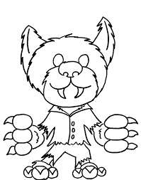 Lycanthrope lore goes all the way back to greek mythology. Cute Werewolf Coloring Page Free Printable Coloring Pages For Kids