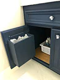 Consider the number of people that will use your bathroom each day, whether you offer paper with a convenient open top you can be sure your patrons will be able to dispose of their trash with ease. Build A Diy Cabinet Door Mounted Garbage Can Abbotts At Home