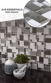 Tile Lowes Mosaics Glassmosaics Backsplash Chiglabpnem004 Available At Lowe S And Lowes Com Mosaic Glass Kitchen Design Decorative Bowls