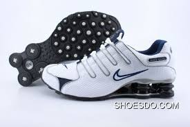 Women Nike Shox Nz White Royal Blue Shoes Free Shipping
