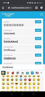 , text icons and pictures for nicknames and statuses. Cool Fancy Fonts Generator A Listly List