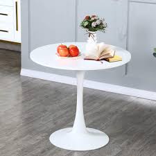 A contemporary dining room set is the perfect way to make meals feel less mundane. Buy White Dining Table Modern Tulip Dining Room Table With Round Mdf Table Top End Table Leisure Coffee Table Kitchen Table Small Office Table For 2 Or 4 Person Waterproof Easy Assembly 31 5 W 29 5 H Online In