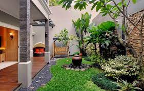 Tentukan konsep sebelum menggunakan properti. 9 Desain Taman Rumah Mulai Dari Yang Sederhana Sampai Modern Bikin Suasana Jadi Segar Dan Adem