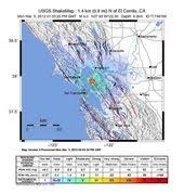 2 Earthquakes This Morning Map Vacaville Geologists