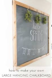 I've gotten many requests to show how i did it, so i will share! How To Make Your Own Large Hanging Chalkboard