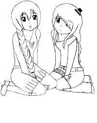 See more ideas about cute drawings, drawings, kawaii drawings. Utau And Nana Best Friends Coloring Pages Best Place To Color Best Friend Drawings Anime Best Friends Drawings Of Friends