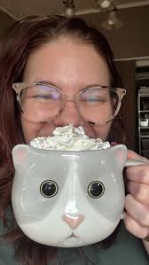 I sat down and had coffee with my younger self. I've been loving this trend 