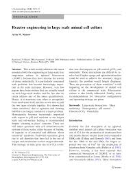 Check spelling or type a new query. Pdf Reactor Engineering In Large Scale Animal Cell Culture