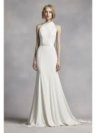 Register today to win a free bridal gown! White By Vera Wang High Neck Halter Wedding Dress David S Bridal