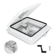 Amazon.com: BLACKHORSE-RACING 14" RV Roof Vent Fit for Camper Trailer  Universal White Lid Roof Vent with 12V RV Vent Fan 6" Blades White lid  Inner for ...