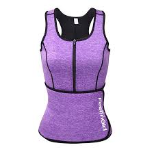 Feelingirl Neoprene Sauna Suit Tank Top Vest With Adjustable Waist Trimmer Belt See The Size Chart