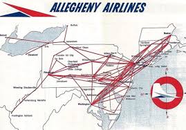 Pin By Steve Pickering On Allegheny Airlines Vintage Airlines Airlines Route Map