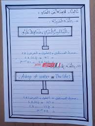 بحث كامل عن الماء للصف الثالث الابتدائي وتوضيح أهميته جاهز للطباعه صباح مصر