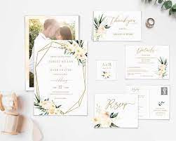 Wedding Invitation Set Wedding Invitation Template Corjl Kit Etsy Wedding Invitation Sets Etsy Wedding Invitations Blush Wedding Invitations