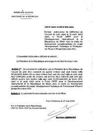 La première phrase du iv de l'article 18 de la loi déférée disposait que : Loi N 2004 10 Du 27 Mai 2004 Portant Autorisation De Ratification De L Accord De Pret Signe Le 21 Aout 2003 Entre Le Fonds Opep Pour Le Developpement International Et La Republique Du