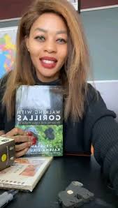 Ambassador Judith Nsababera just received a Christmas gift from me: my book  #WalkingWithGorillas and our Gorilla Conservation Coffee; #KanyonyiCoffee.,  I can’t wait to hear your feedback