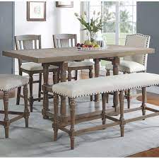 It will gain warm nuance on your kitchen. You Ll Love The Fortunat 6 Piece Extendable Dining Set At Birch Lane With Great Deals On All Prod Tall Dining Table Tall Kitchen Table Tall Dining Room Table