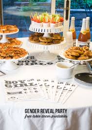 Why, a gender reveal party of course (i know, the title has given this away a bit already, hahah)! Gender Reveal Party Food Table Gender Reveal Party Food Gender Reveal Party Gender Reveal Food